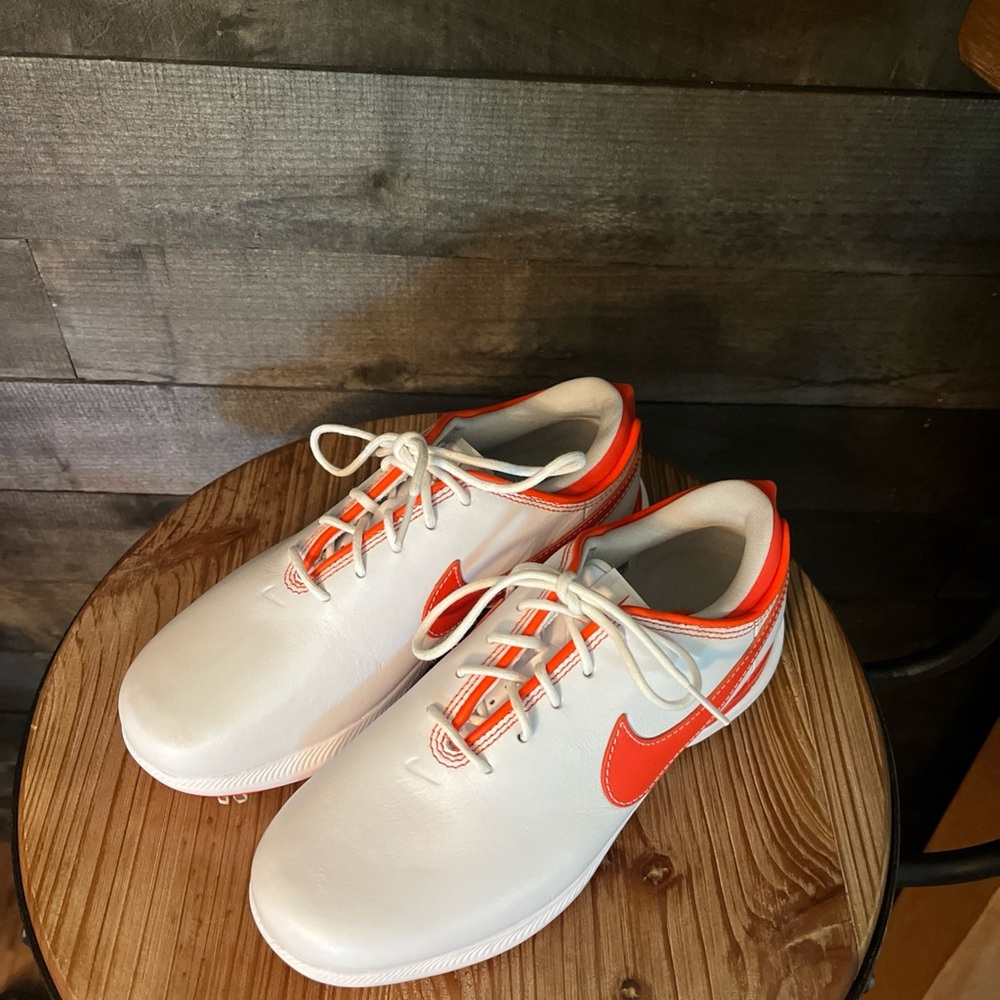 Nike White and Orange Air Zoom 2 Women’s Golf Shoes